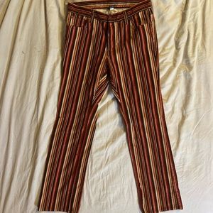Funky 70’s style striped bootcut corduroy pants